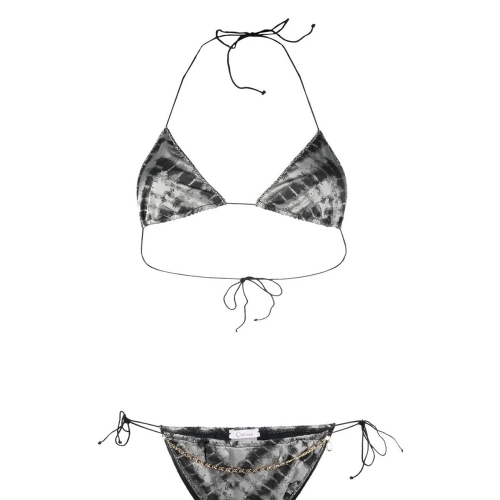 Chic Black And White Bikini Set - image 1